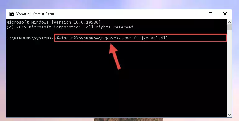 Jgedaol.dll dosyasının Windows Kayıt Defteri üzerindeki sorunlu kaydını temizleme