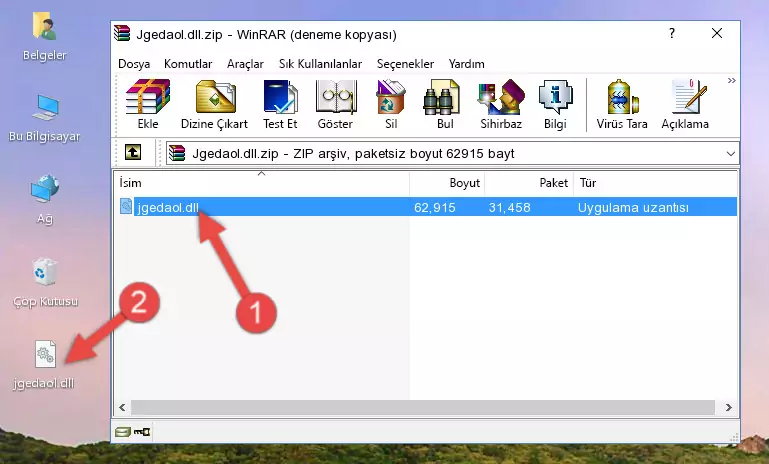 Program kurulum dizinine Jgedaol.dll dosyasını kopyalama.