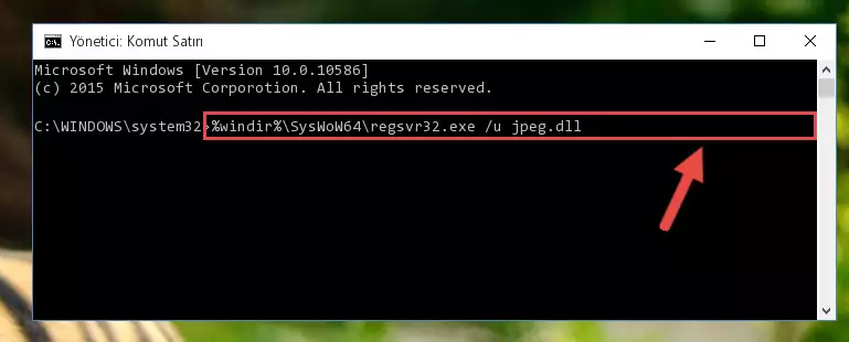 Jpeg.dll kütüphanesini sisteme tekrar kaydetme (64 Bit için)