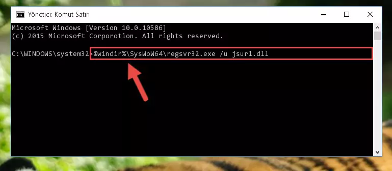 Jsurl.dll dosyası için Windows Kayıt Defterinde yeni kayıt oluşturma