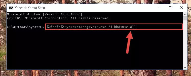 Kbd101c.dll dosyasının hasarlı kaydını sistemden kaldırma (64 Bit için)