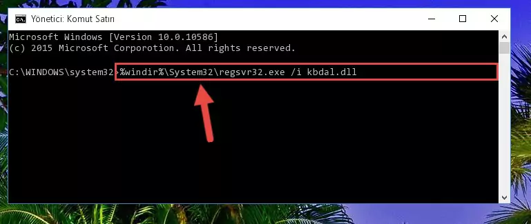 Kbdal.dll kütüphanesini sisteme tekrar kaydetme (64 Bit için)