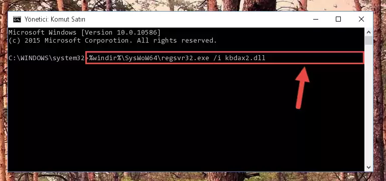 Kbdax2.dll dosyasının hasarlı kaydını sistemden kaldırma (64 Bit için)