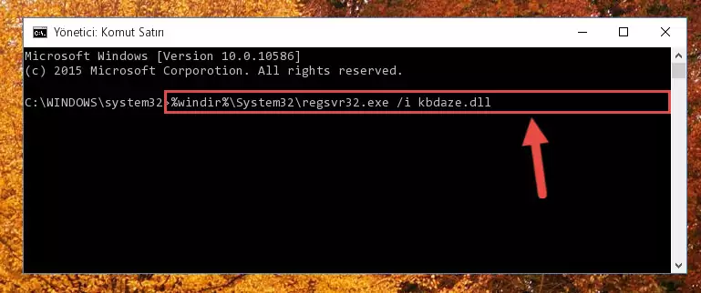 Kbdaze.dll dosyasının Windows Kayıt Defteri üzerindeki sorunlu kaydını temizleme