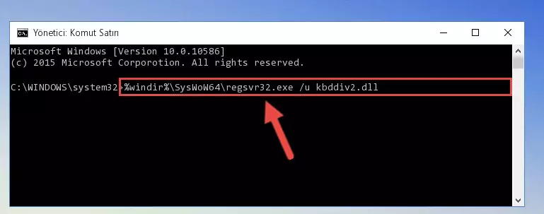 Kbddiv2.dll dosyasını sisteme tekrar kaydetme (64 Bit için)
