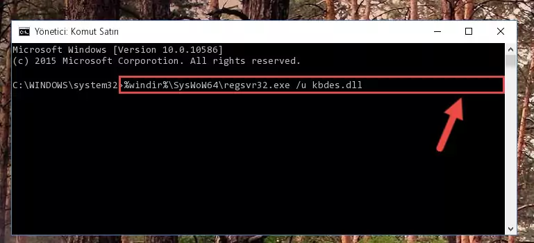 Kbdes.dll kütüphanesini sisteme tekrar kaydetme (64 Bit için)