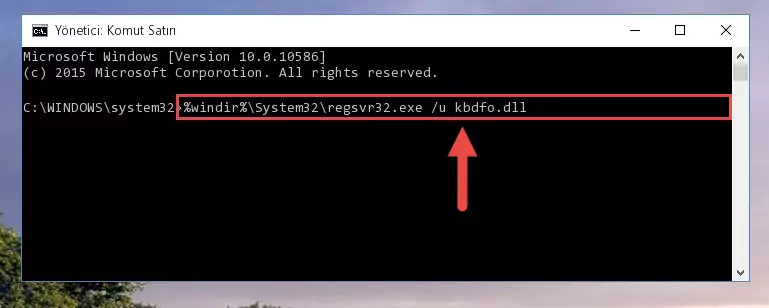 Kbdfo.dll kütüphanesi için Windows Kayıt Defterinde yeni kayıt oluşturma