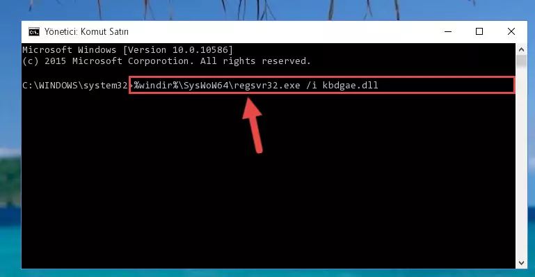 Kbdgae.dll dosyasının bozuk kaydını Windows Kayıt Defterinden kaldırma (64 Bit için)