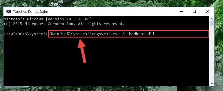 Kbdhept.dll dosyası için Windows Kayıt Defterinde yeni kayıt oluşturma