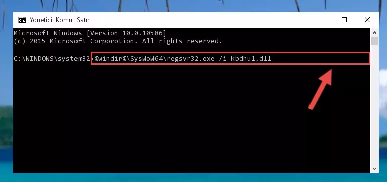 Kbdhu1.dll kütüphanesinin bozuk kaydını Windows Kayıt Defterinden kaldırma (64 Bit için)