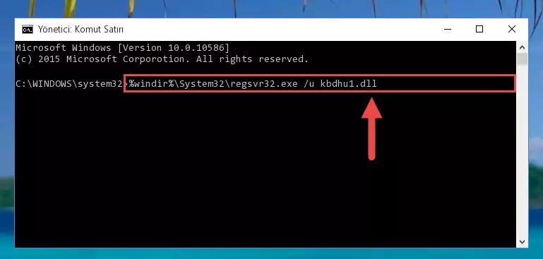 Kbdhu1.dll kütüphanesi için Regedit (Windows Kayıt Defteri) üzerinde temiz kayıt oluşturma