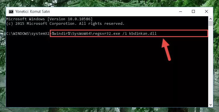 Kbdinkan.dll kütüphanesinin bozuk kaydını Windows Kayıt Defterinden kaldırma (64 Bit için)