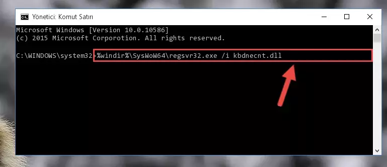 Kbdnecnt.dll kütüphanesinin bozuk kaydını Windows Kayıt Defterinden kaldırma (64 Bit için)