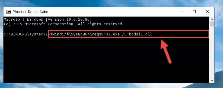 Kbdsl1.dll kütüphanesi için Windows Kayıt Defterinde yeni kayıt oluşturma