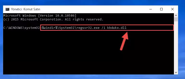 Kbdukx.dll dosyasının Windows Kayıt Defteri üzerindeki sorunlu kaydını temizleme