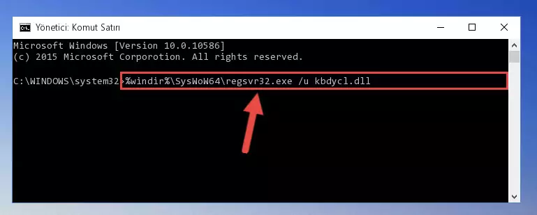Kbdycl.dll kütüphanesi için Windows Kayıt Defterinde yeni kayıt oluşturma