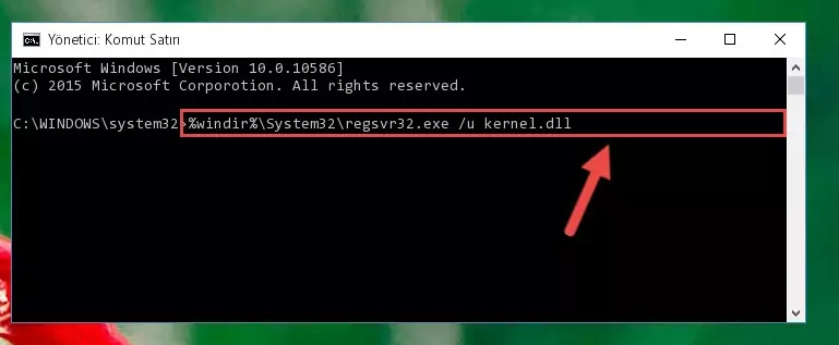 Kernel.dll kütüphanesi için Regedit (Windows Kayıt Defteri) üzerinde temiz kayıt oluşturma