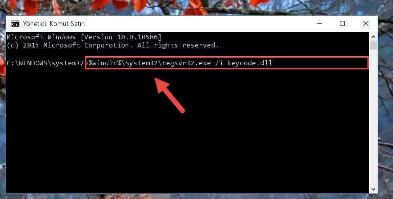 Keycode.dll dosyasının Windows Kayıt Defterindeki sorunlu kaydını silme