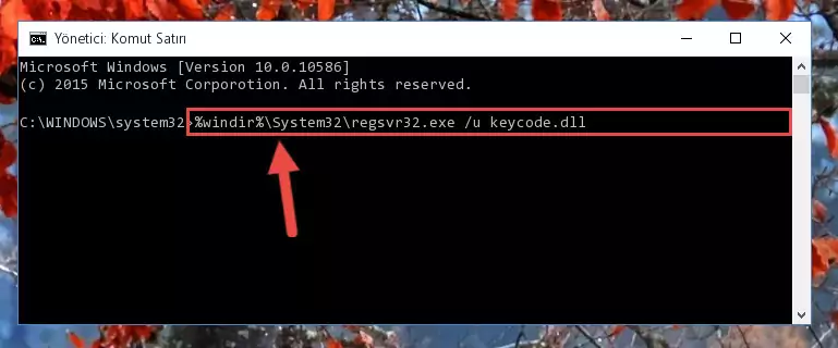 Keycode.dll dosyası için Regedit (Windows Kayıt Defteri) üzerinde temiz kayıt oluşturma