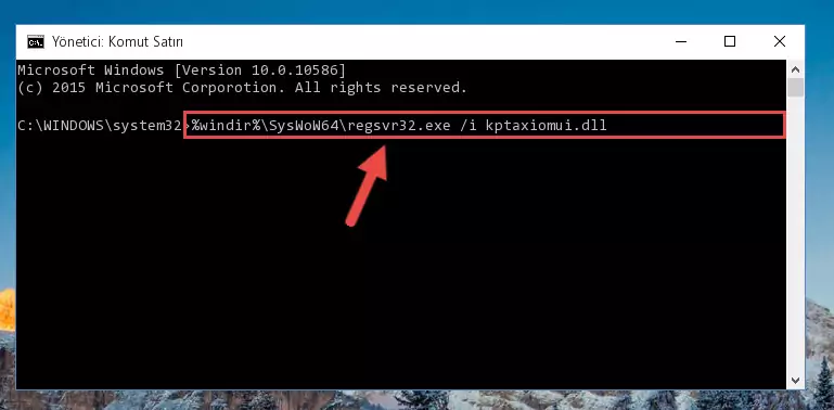 Kptaxiomui.dll dosyasının Windows Kayıt Defterindeki sorunlu kaydını silme