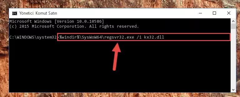 Kx32.dll kütüphanesinin Windows Kayıt Defterindeki sorunlu kaydını silme