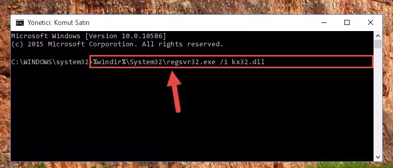 Kx32.dll kütüphanesini sisteme tekrar kaydetme (64 Bit için)