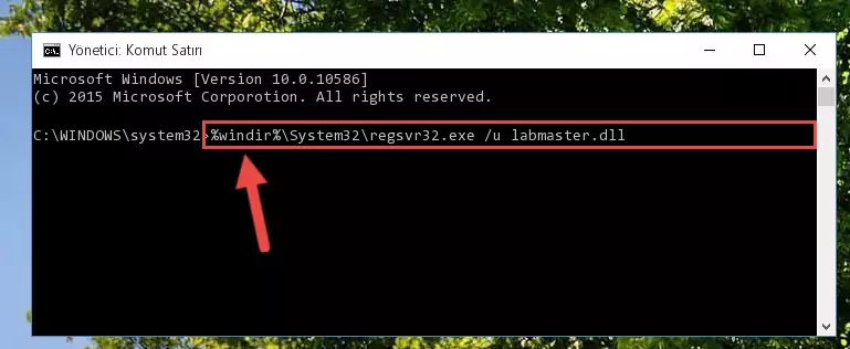 Labmaster.dll kütüphanesi için Windows Kayıt Defterinde yeni kayıt oluşturma