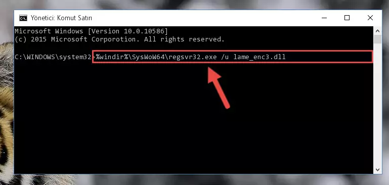 Lame_enc3.dll dosyası için Regedit (Windows Kayıt Defteri) üzerinde temiz kayıt oluşturma