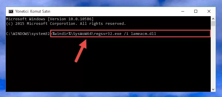 Lameacm.dll kütüphanesinin Windows Kayıt Defterindeki sorunlu kaydını silme