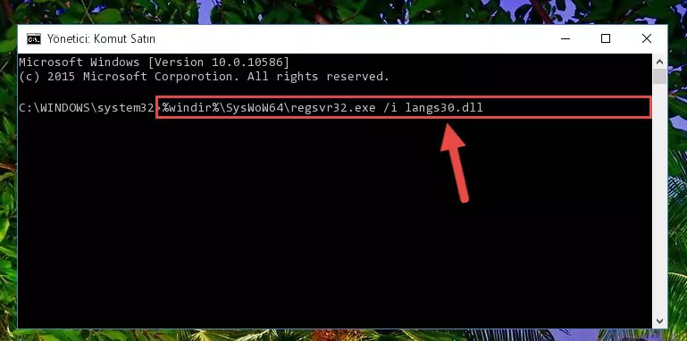 Langs30.dll dosyasının Windows Kayıt Defteri üzerindeki sorunlu kaydını temizleme