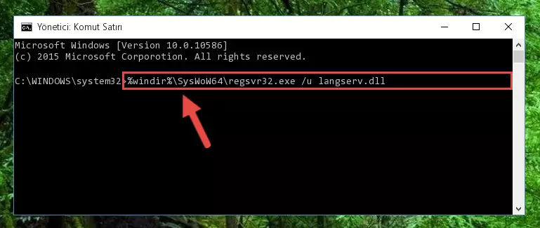 Langserv.dll dosyası için temiz ve doğru kayıt yaratma (64 Bit için)