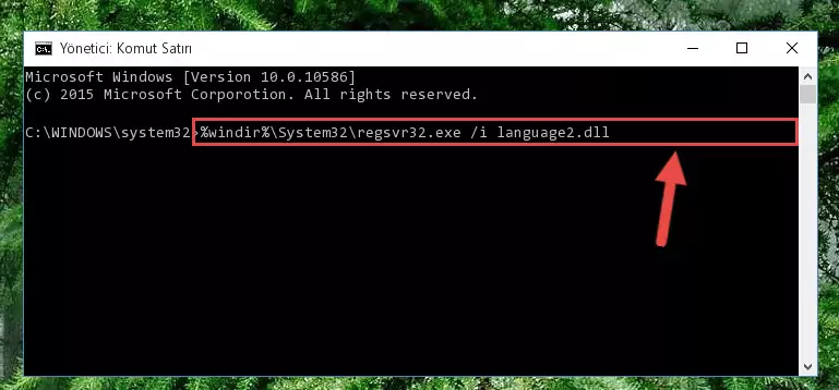 Language2.dll kütüphanesinin Windows Kayıt Defteri üzerindeki sorunlu kaydını temizleme