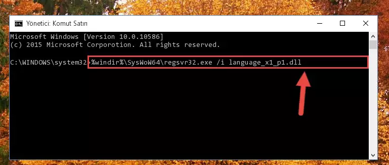 Language_x1_p1.dll kütüphanesinin Windows Kayıt Defteri üzerindeki sorunlu kaydını temizleme