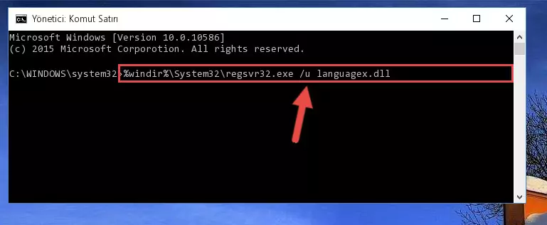 Languagex.dll dosyasını sisteme tekrar kaydetme