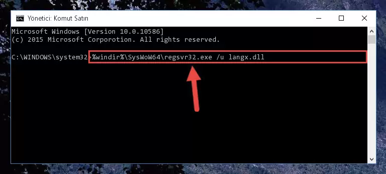 Langx.dll dosyası için Regedit (Windows Kayıt Defteri) üzerinde temiz kayıt oluşturma
