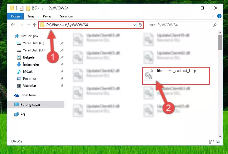 Libaccess_output_http_plugin.dll kütüphanesini masaüstüne çıkarma