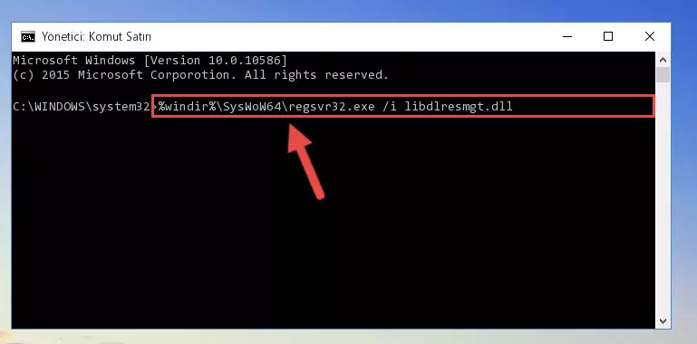 Libdlresmgt.dll dosyasının bozuk kaydını Kayıt Defterinden kaldırma (64 Bit için)