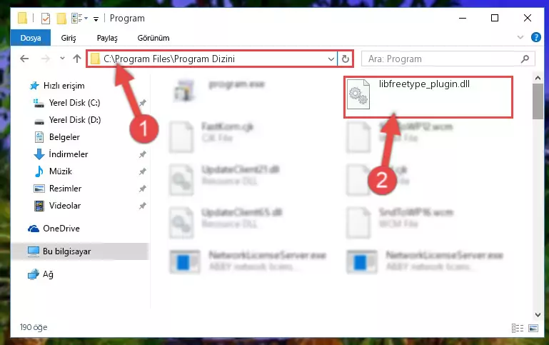 Libfreetype_plugin.dll dosyasının sorunlu kaydını Regedit'den kaldırma (64 Bit için)