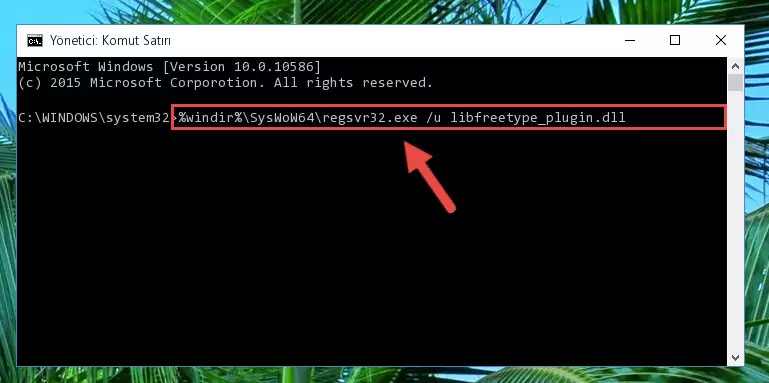 Libfreetype_plugin.dll dosyasını sisteme tekrar kaydetme