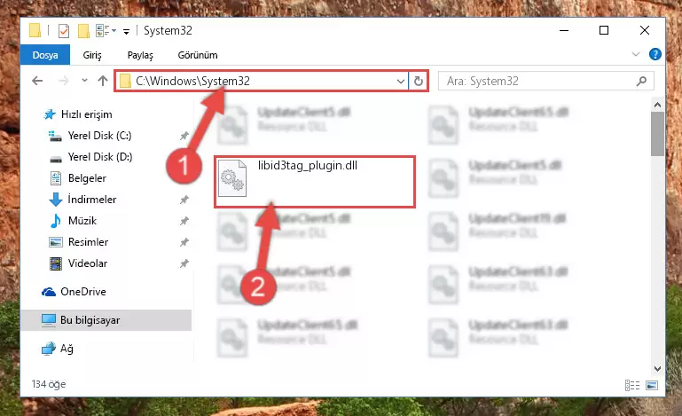 Libid3tag_plugin.dll kütüphanesini Windows/System32 klasörüne yapıştırma
