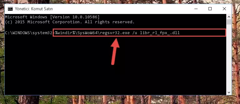 Libr_rl_fpx_.dll dosyası için temiz kayıt oluşturma (64 Bit için)