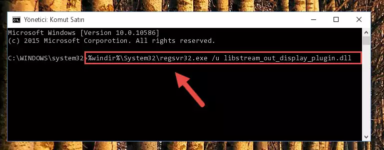 Libstream_out_display_plugin.dll dosyasını .zip dosyası içinden çıkarma