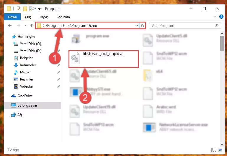 Libstream_out_duplicate_plugin.dll dosyasının sorunlu kaydını Regedit'den kaldırma (64 Bit için)