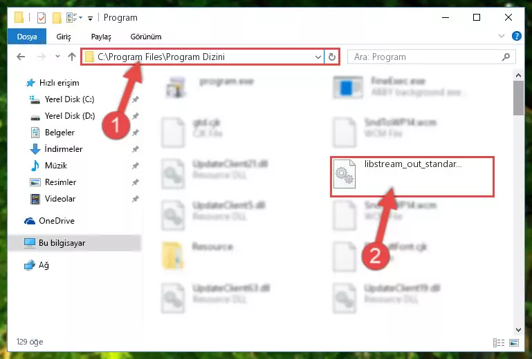 Libstream_out_standard_plugin.dll dosyasının bozuk kaydını Kayıt Defterinden kaldırma (64 Bit için)