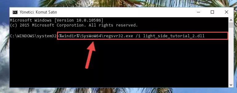 Light_side_tutorial_2.dll kütüphanesinin hasarlı kaydını silme
