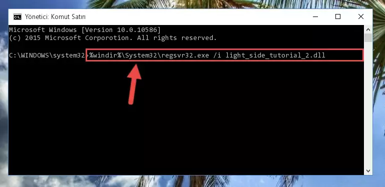 Light_side_tutorial_2.dll kütüphanesi için temiz kayıt oluşturma (64 Bit için)