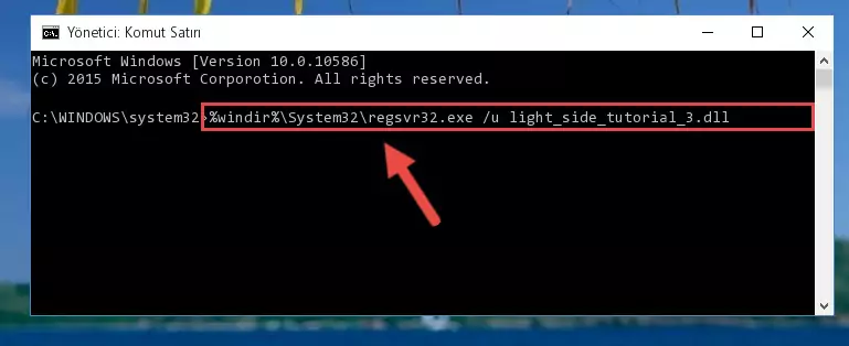 Light_side_tutorial_3.dll kütüphanesini .zip dosyası içinden çıkarma