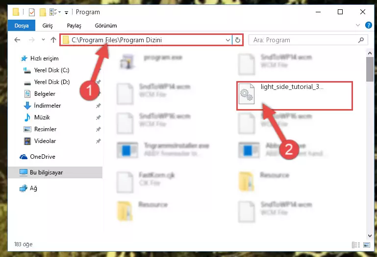 Light_side_tutorial_3.dll kütüphanesinin bozuk kaydını Windows Kayıt Defterinden kaldırma (64 Bit için)