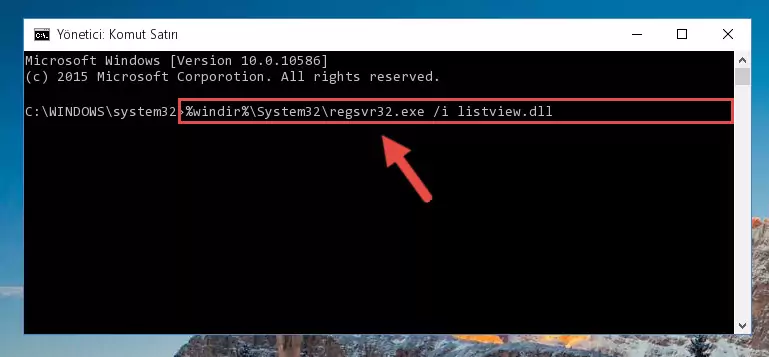 Listview.dll kütüphanesini sisteme tekrar kaydetme (64 Bit için)