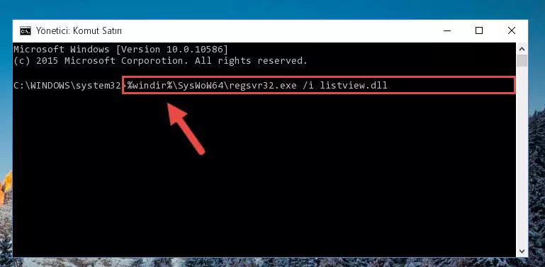 Listview.dll kütüphanesinin Windows Kayıt Defterindeki sorunlu kaydını silme